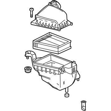 GM 42712664 Air Cleaner Assembly 42712664 GM Air Cleaner Assembly Illustration 1 of 1