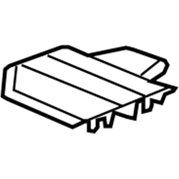 GM 23138064 Track End Cover, Passenger Side 23138064 GM Track End Cover, Passenger Side Illustration 1 of 1
