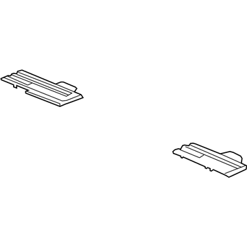 23138068 GM Track Shield, Passenger Side Illustration 1 of 1