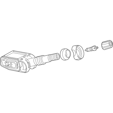 GM 84981240 TPMS Sensor 84981240 GM TPMS Sensor Illustration 1 of 1
