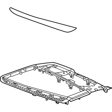 GM 85036046 Plate Assembly-Front Floor Console Trim *Noctis 85036046 GM Plate Assembly-Front Floor Console Trim *Noctis Illustration 1 of 1