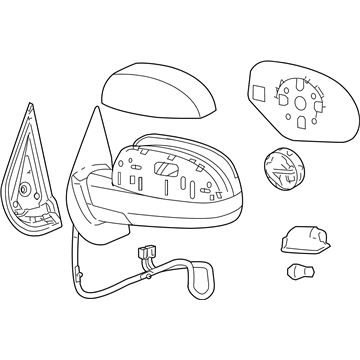 Chevy 25831236 Mirror Assembly