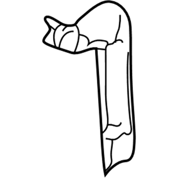 25700928 GM Front Reinforcement, Lower Passenger Side Illustration 1 of 1