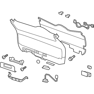GM 20839849 Lower Trim Panel, Rear 20839849 GM Lower Trim Panel, Rear Illustration 1 of 1