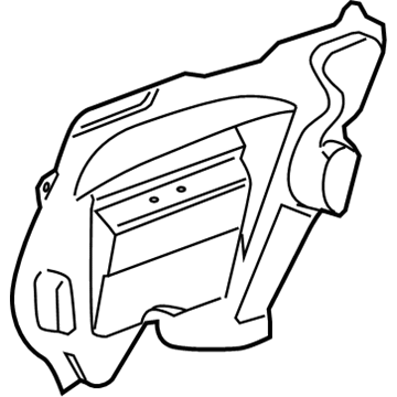 25967534 GM Water Deflector, Front Driver Side Illustration 1 of 1