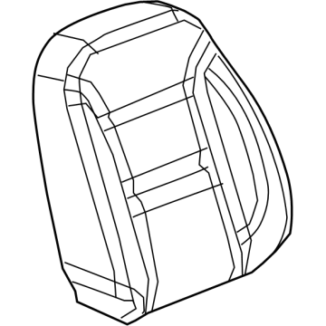 26448475 GM Cover Assembly-Front Seat Back *Backen Blackk Illustration 1 of 1