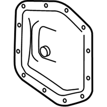 GM 23490350 Differential Cover, Rear 23490350 GM Differential Cover, Rear Illustration 1 of 1