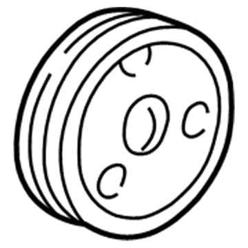 24502200 GM Power Steering Pulley Illustration 1 of 1