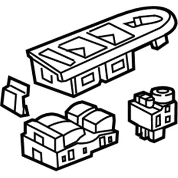 GM 22762739 Switch Bezel, Driver Side 22762739 GM Switch Bezel, Driver Side Illustration 1 of 1