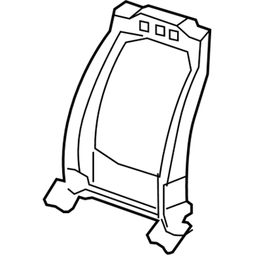 GM 25941580 Seat Back Frame, Driver Side 25941580 GM Seat Back Frame, Driver Side Illustration 1 of 1
