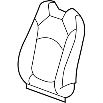 GM 20864282 Seat Back Cover, Driver Side 20864282 GM Seat Back Cover, Driver Side Illustration 1 of 1