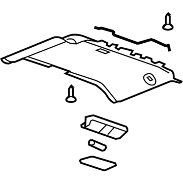 GM 20871380 Rear Headliner 20871380 GM Rear Headliner Illustration 1 of 1