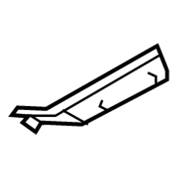 GM 23177141 Sight Shield, Front Driver Side 23177141 GM Sight Shield, Front Driver Side Illustration 1 of 1