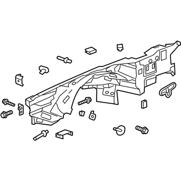 GM 23313660 Wheelhouse Panel, Front Inner Passenger Side 23313660 GM Wheelhouse Panel, Front Inner Passenger Side Illustration 1 of 1