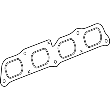 GM 12657167 Exhaust Manifold Gasket 12657167 GM Exhaust Manifold Gasket Illustration 1 of 1