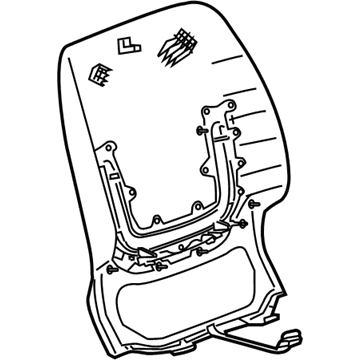 Cadillac 23392535 Seat Back Panel