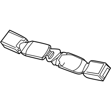 GM 84846417 Buckle, Jet Black, Passenger Side 84846417 GM Buckle, Jet Black, Passenger Side Illustration 1 of 1