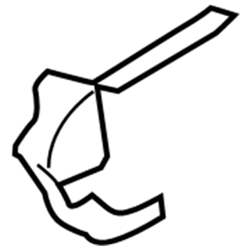 GM 25827440 Latch Cover, Front Center Upper 25827440 GM Latch Cover, Front Center Upper Illustration 1 of 1