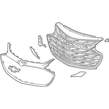 GM 42674397 Grille Assembly, Front 42674397 GM Grille Assembly, Front Illustration 1 of 1