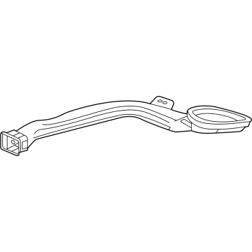GM 42762209 Defroster Duct, Passenger Side 42762209 GM Defroster Duct, Passenger Side Illustration 1 of 1
