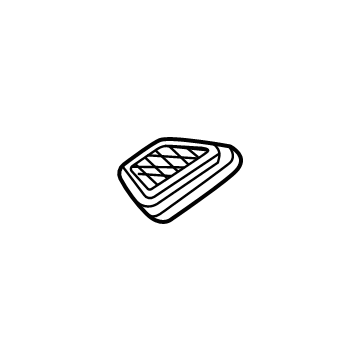 GM 42752811 Defroster Grille, Driver Side 42752811 GM Defroster Grille, Driver Side Illustration 1 of 1