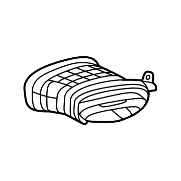 42826815 GM Air Vent Grille, Driver Side Illustration 1 of 1