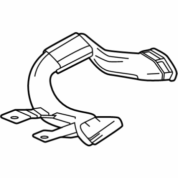 GM 42762208 Defroster Duct, Driver Side 42762208 GM Defroster Duct, Driver Side Illustration 1 of 1
