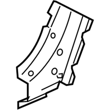 GM 96474352 Reinforcement Panel 96474352 GM Reinforcement Panel Illustration 1 of 1