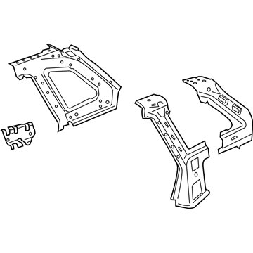 GM 25990044 Upper Panel, Rear Inner Driver Side 25990044 GM Upper Panel, Rear Inner Driver Side Illustration 1 of 1