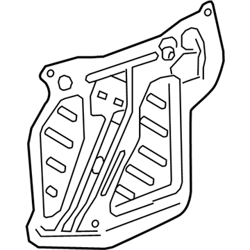 GM 84374106 Water Shield, Front Driver Side 84374106 GM Water Shield, Front Driver Side Illustration 1 of 1