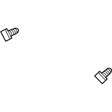 13275374 GM Molding Assembly Stud, Rear Illustration 1 of 1