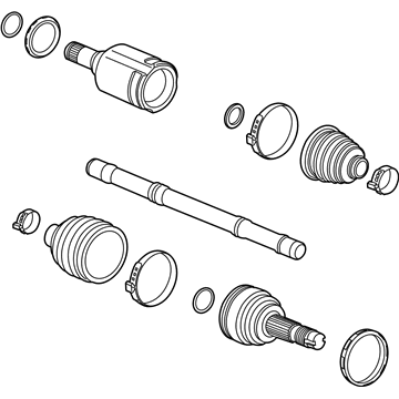 GM 84425653 Axle Assembly, Front Driver Side 84425653 GM Axle Assembly, Front Driver Side Illustration 1 of 1
