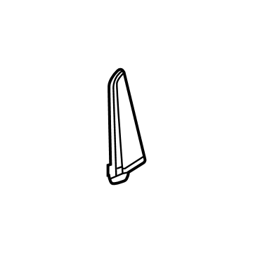 GM 84763135 Trim Plate, Jet Black, Driver Side 84763135 GM Trim Plate, Jet Black, Driver Side Illustration 1 of 1