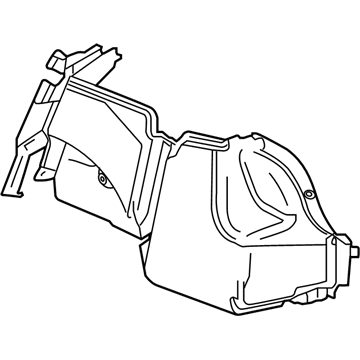 84116468 GM Trunk Side Trim, Black Diamon, Rear Driver Side Illustration 1 of 1