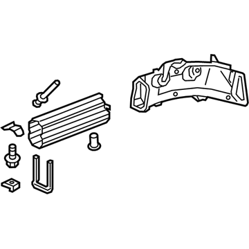 GM 84542323 Front Rail, Passenger Side 84542323 GM Front Rail, Passenger Side Illustration 1 of 1