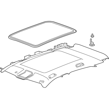 GM 84577620 Headliner, Jet Black 84577620 GM Headliner, Jet Black Illustration 1 of 1