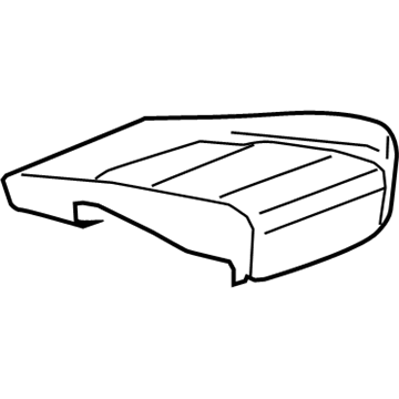 GM 84639958 Cushion Cover, Black, Front Passenger Side 84639958 GM Cushion Cover, Black, Front Passenger Side Illustration 1 of 1