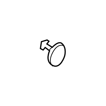 GM 84352371 Tow Eye Cap 84352371 GM Tow Eye Cap Illustration 1 of 1