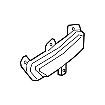 GM 84340079 Reflector, Rear Driver Side 84340079 GM Reflector, Rear Driver Side Illustration 1 of 1