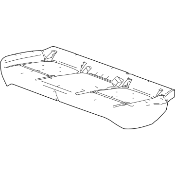 42692928 GM Seat Cushion Pad, Rear Illustration 1 of 1