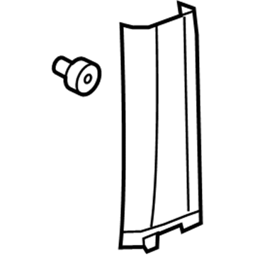 15253568 GM Lower Center Pillar Trim, Passenger Side Illustration 1 of 1