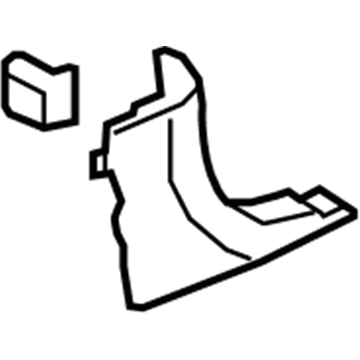 15838171 GM Kick Panel Trim, Driver Side Illustration 1 of 1