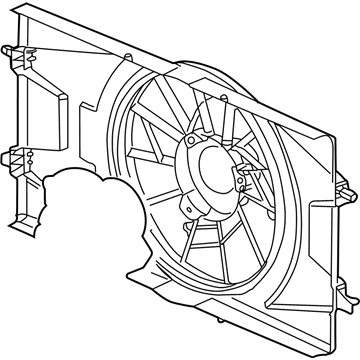 Chevy Cobalt Fan Shroud - 15849632