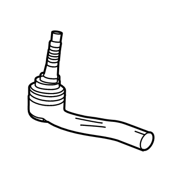 42769694 GM Outer Tie Rod, Passenger Side Illustration 1 of 1