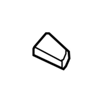 GM 20844579 Instrument Panel Hole Cover, Titanium, Driver Side 20844579 GM Instrument Panel Hole Cover, Titanium, Driver Side Illustration 1 of 1