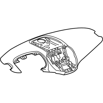 GM 20971614 Upper Dash Panel, Black 20971614 GM Upper Dash Panel, Black Illustration 1 of 1