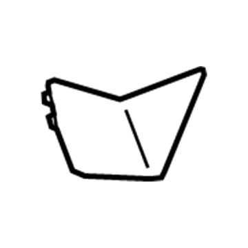 GM 22824739 Trim Molding, Black, Rear Passenger Side 22824739 GM Trim Molding, Black, Rear Passenger Side Illustration 1 of 1
