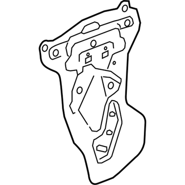 GM 84374108 Water Deflector, Rear Driver Side 84374108 GM Water Deflector, Rear Driver Side Illustration 1 of 1