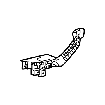 GM 84647529 Switch Bezel, Rear Passenger Side 84647529 GM Switch Bezel, Rear Passenger Side Illustration 1 of 1