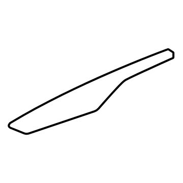 GM 84325587 Applique, Front Passenger Side, Carbon 84325587 GM Applique, Front Passenger Side, Carbon Illustration 1 of 1